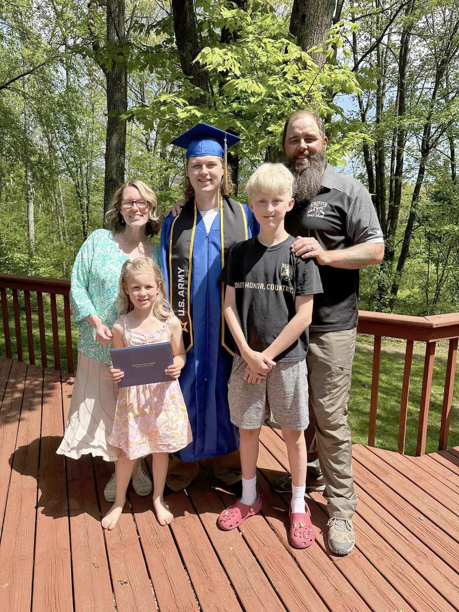 A northeastern Wisconsin family celebrates a new high school graduate enlisting in the U.S. Army